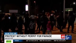 Protests continue despite parade ordinance in Decatur