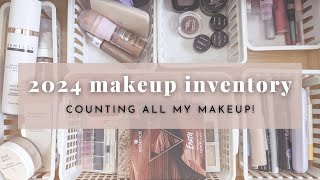 2024 Makeup Inventory | Counting All My Makeup!