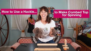 How to Use a Hackle to Make Combed Top