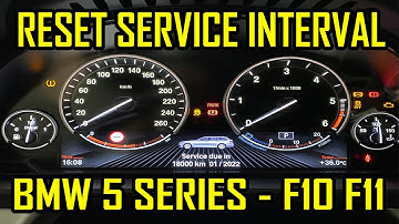 BMW F10 F11 Reset Service Interval