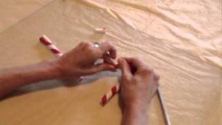 Polymer Clay Tutorial - How to make a candy cane ornament