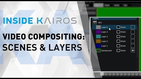 How to use scenes and layers with INSIDE KAIROS | Panasonic Broadcast & ProAV