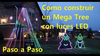 Paso a Paso - Como construir un Mega Tree con luces L.E.D. - Parte 1