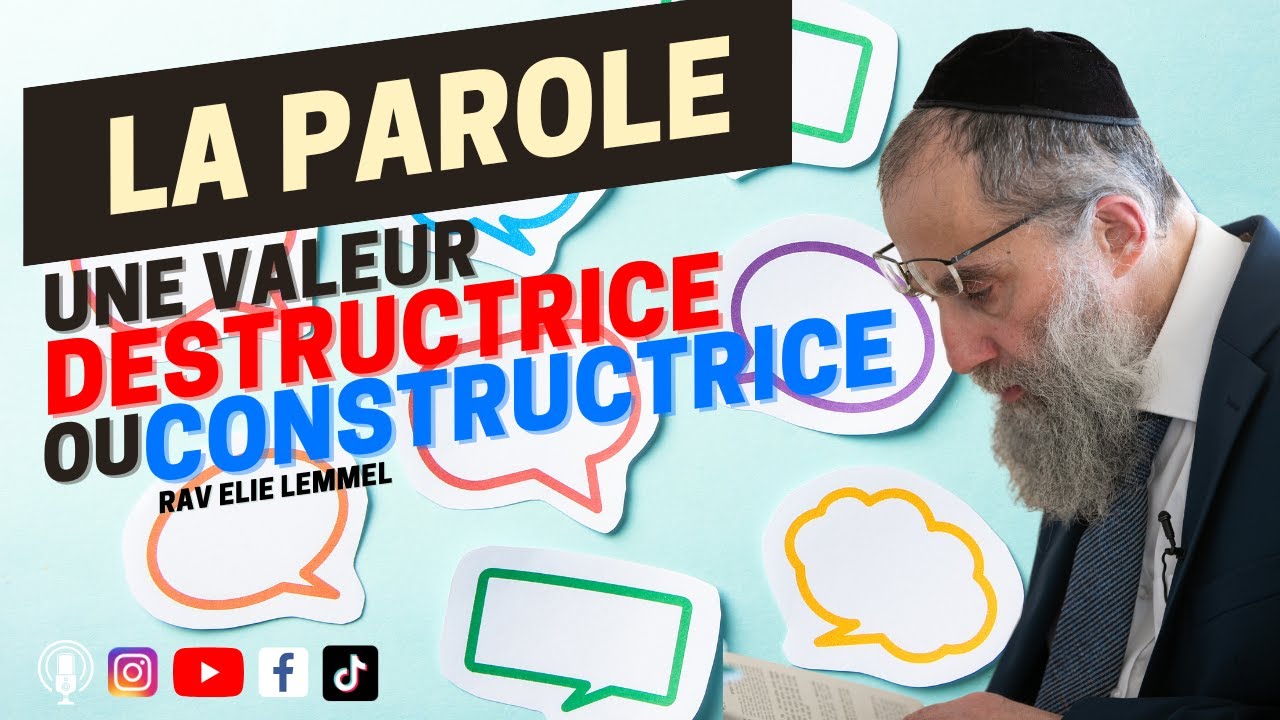 La valeur destructrice ou constructrice de la parole