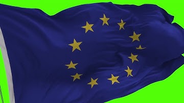 Europe Union Flag Motion Graphics