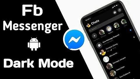 How to Enable Dark Mode On Fb Messenger for Android 🌙  |SINHALA|