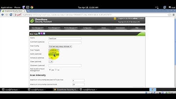 OpenVAS adding Target for scan