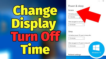 How to Change the Display Turn Off Time in Windows 10