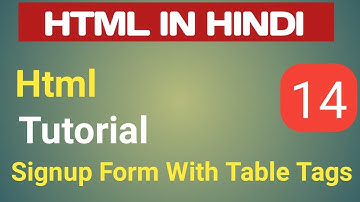 HTML video tutorial - 14, How to Create Registration Form in HTML - Easy Step