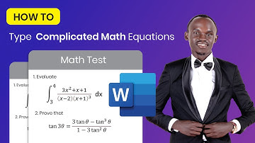 How to type complicated math equations using Microsoft Word 2021 (2022)
