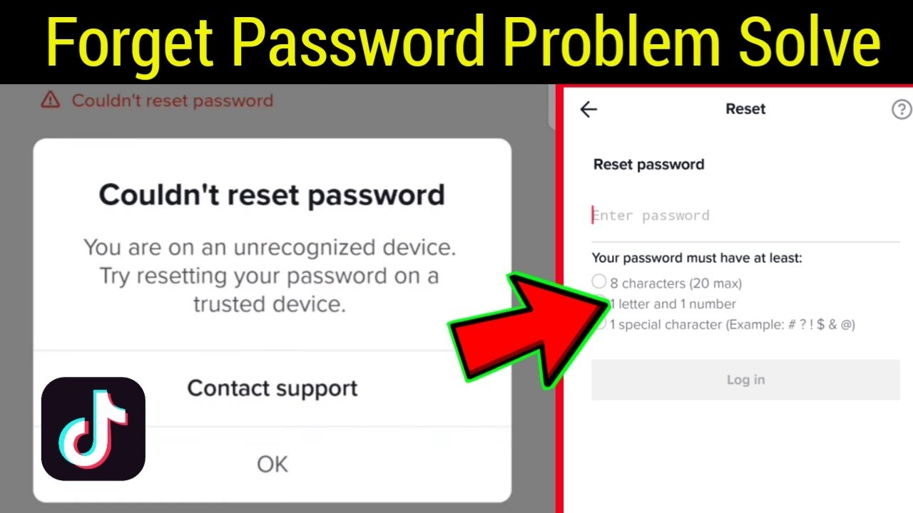 Can t reset your password