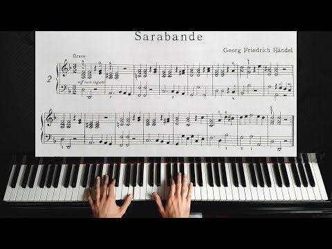 Handel - Sarabande - Piano Tutorial