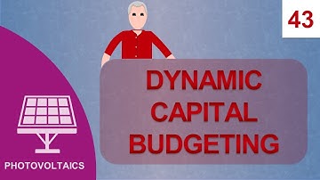 Dynamic Capital Budgeting: Course Photovoltaics #43