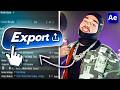 BEST EXPORT SETTINGS for your Edits in 2026! (After Effects)
