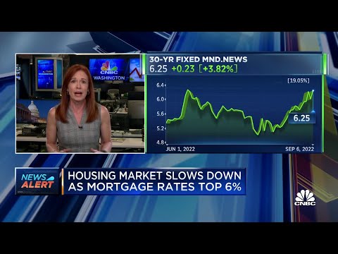 You are currently viewing Housing market slows as mortgage rates hit 6.25% – CNBC Television
