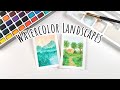 Trying Mini Watercolor Landscapes For The First Time