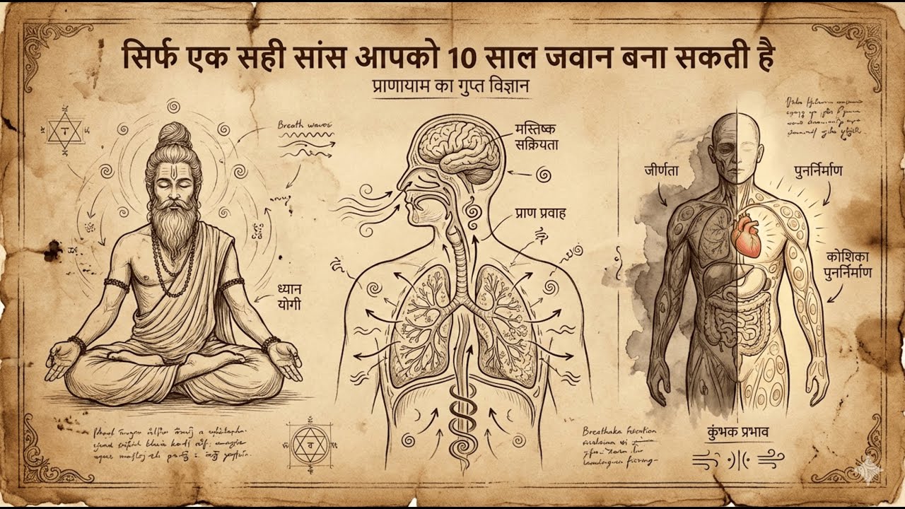 यह 1 सांस आपको 10 साल जवान बना सकती है | प्राणायाम का रहस्य |  Pranayam Ka Rahasya