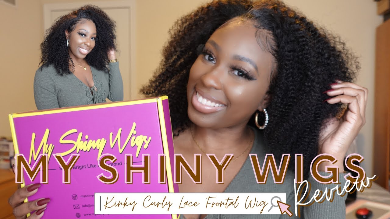 IS THIS MY HAIR? | My Shiny Wigs Review | Kinky Curly Lace Frontal Wig