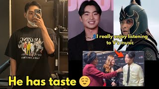 Taehyung's music is slowly finding his audience!! Dallas Liu said his bias in BTS is V!!💜🥹