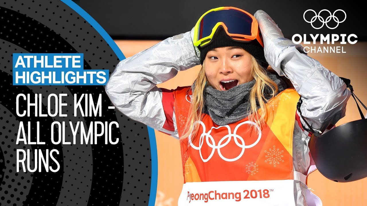 All Chloe Kim ?? Olympic medal runs | Athlete Highlights