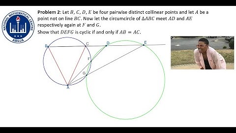 2021 NMC Nigerian Mathematics Olympiad 3rd Round Problem 2