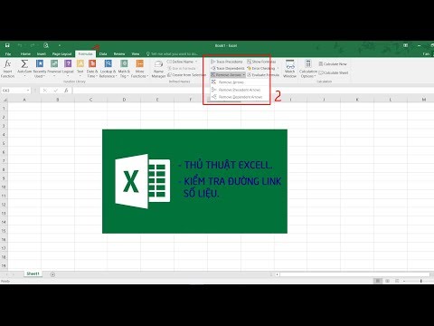 #1 Thủ Thuật Excel 2016 – Hướng dẫn kiểm tra đường link số liệu trong bảng tính Excell Mới Nhất