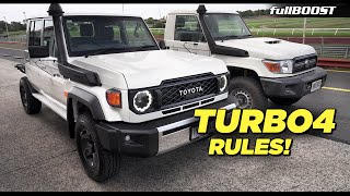 Thumbnail for 4 cylinder BEATS the V8 | 2024 Toyota LandCruiser 70 Series | fullBOOST