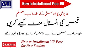 How to Convert Fee in Installments || Spring 2023 by #waqar_Siddhu  #installment #vũ #fees
