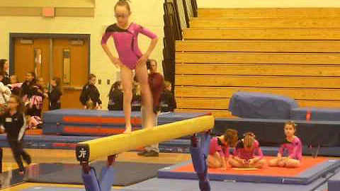 kyra's 3rd place beam at centre elite