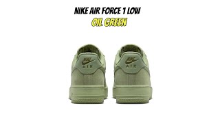 Official Nike Air Force One Low Premium Oil Green