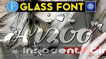 How To Make New Texture Glass Font In Ps Touch PixelLab | Zarraq Creation