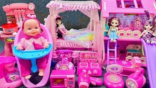 12 Minutes Satisfying with Unboxing Barbie Dream House Collection Review Toys|ASMR
