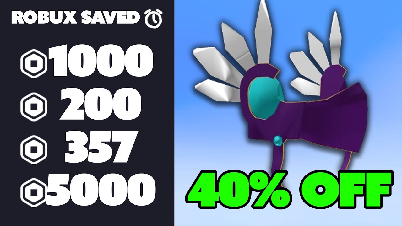 Как получить скидку 40% на любой предмет в Roblox