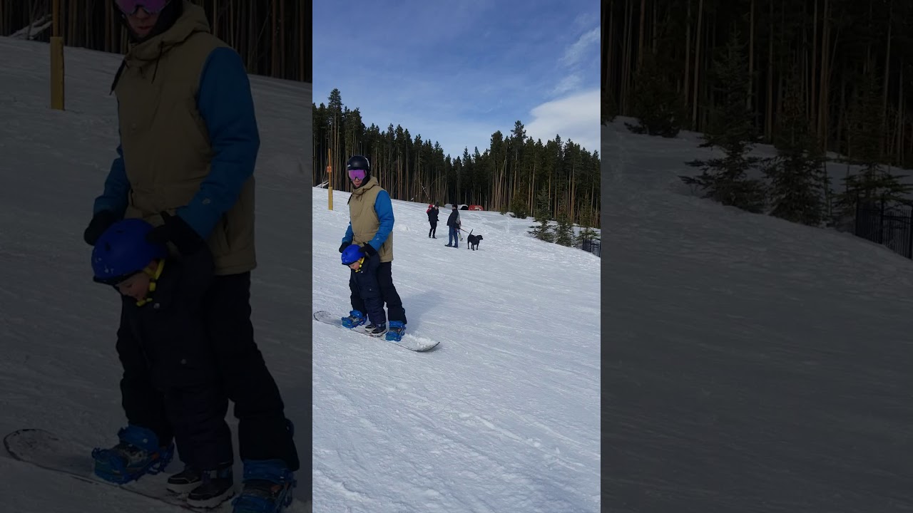 Tandem Toddler Snowboarding YouTube