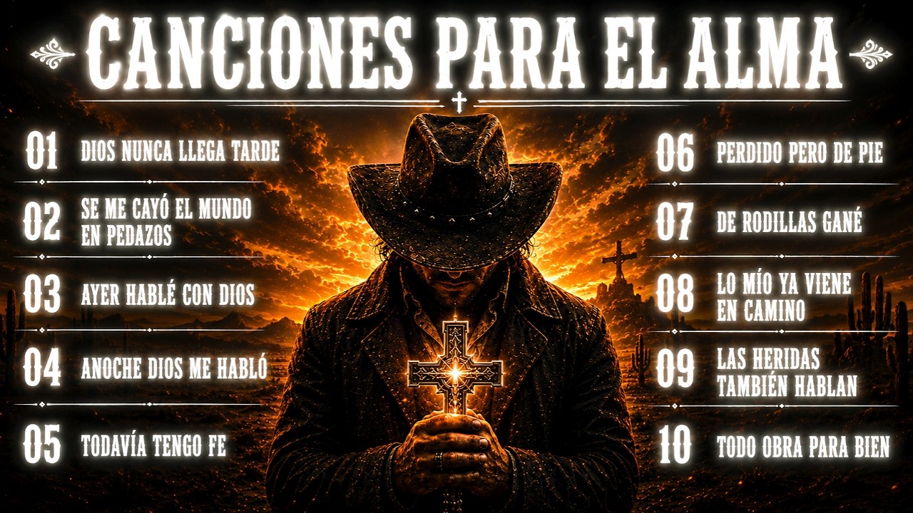 Cover CANCIONES PARA EL ALMA 🥀 Música Para Encontrar Paz, Fe y Fortaleza | Dark Country en Español