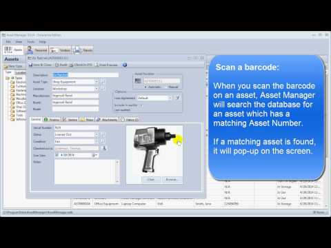 How To Locate An Asset Record In Asset Manager Software.