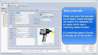How To Locate An Asset Record In Asset Manager Software. screenshot 3