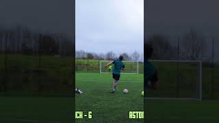 The ball rolls into view