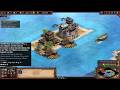 Koreaner und Draviden vs Portugiesen und Wu - Age of Empires 2: Aquarena Sehr schwer
