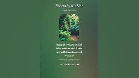 Robots by our Side 1 (AI Song) by #Suno lyrics by Meta Llama 3.2 AI Artificial Intelligence