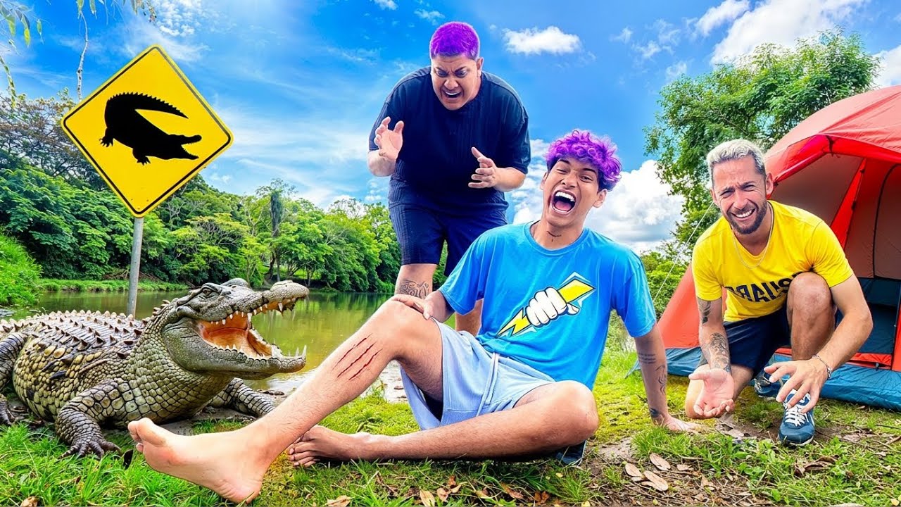 FIZEMOS UM ACAMPAMENTO NO LAGOA DOS JACARÉS 