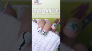 Graffiti nail 🖼 💅🧡💛#nails #nailart #nailtail #naildesign #nailtech #naildecoration
