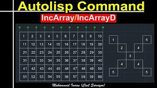 Incarray & IncarrayD in AutoCAD Drawings | Autolisp Command