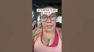 NPTE results are OUTTTT!!!! Check the FSBPT website! Send me your results regardless if you passed