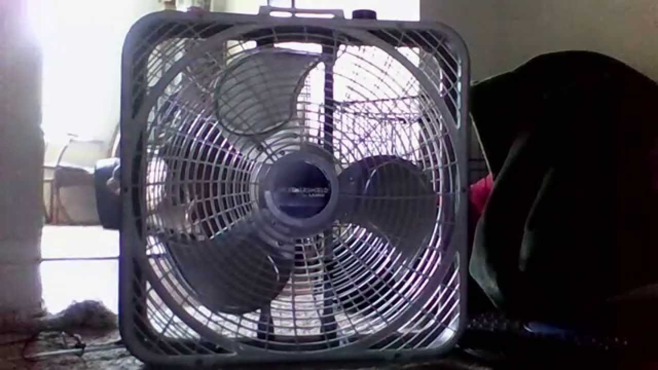 SuperCharged Lasko WeatherShield 20'' Box Fan - YouTube