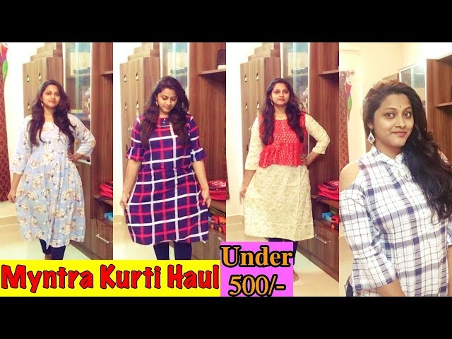 Share more than 84 checked kurtis myntra best