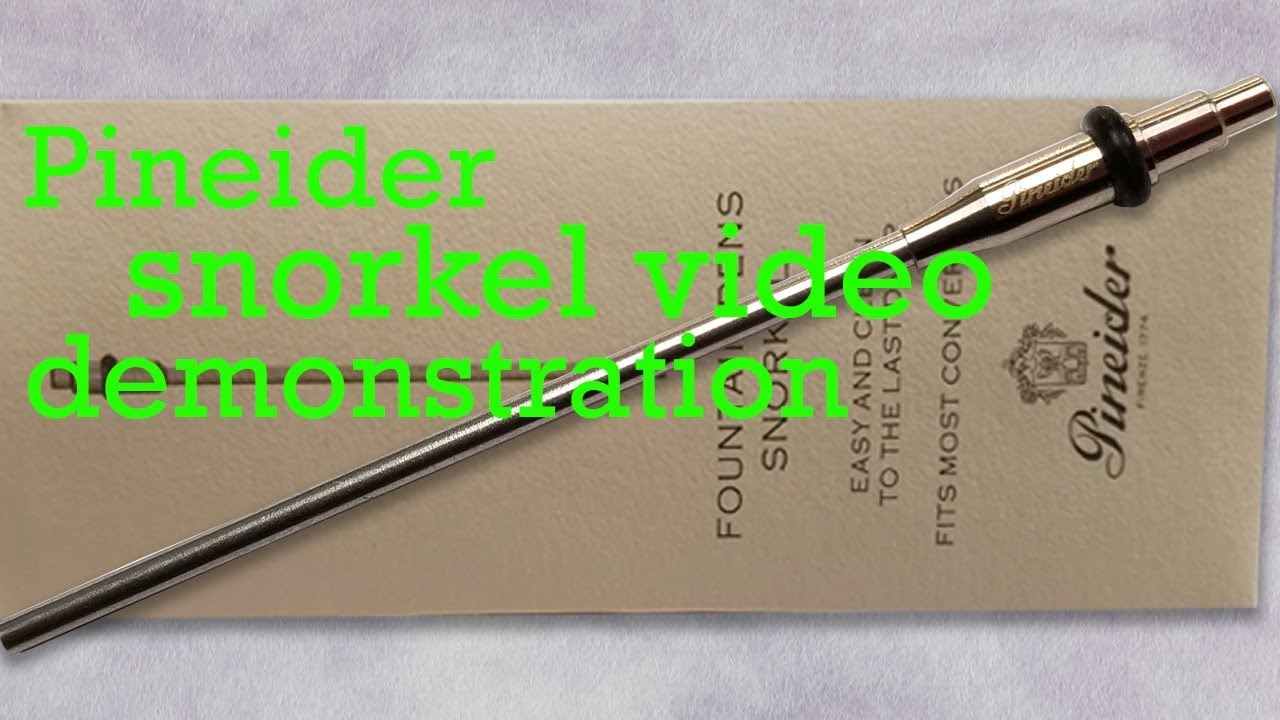 Pineider snorkel video demonstration
