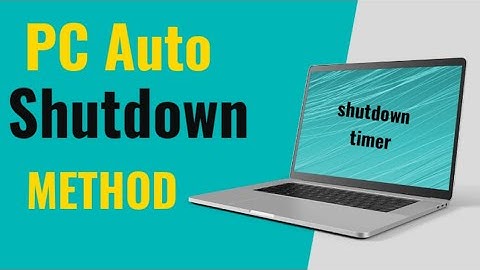 PC Auto Shutdown Timer Setup for Windows