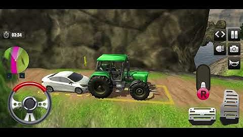 Real Tractor Pulling Simulator - Offroad Level 3 / Android Gameplay