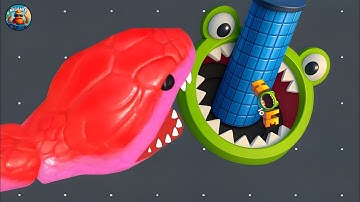 Snake Clash vs Hole.io ⚔️ Who’s the Real King at Max Level? 🔥 Epic Gameplay